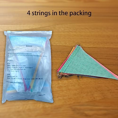 Pastel Triangle Pennant Banner Flags for Parties