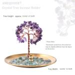 Crystal Stone Money Tree Incense Holder & Ash Catcher
