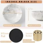 Natural Marble Incense Holder with 9 Holes