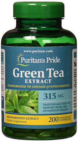 Puritan's Pride Green Tea Extract 315mg, 200 Capsules
