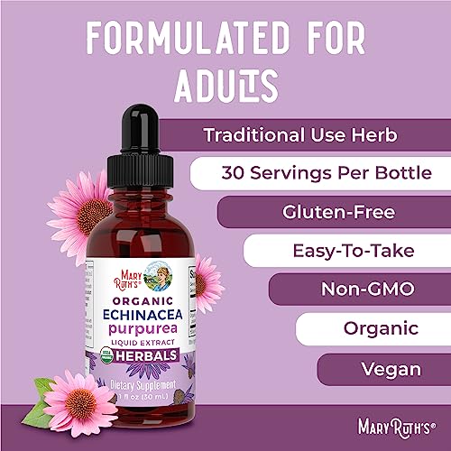 Organic Echinacea Purpurea Liquid Drops - 1 Fl Oz