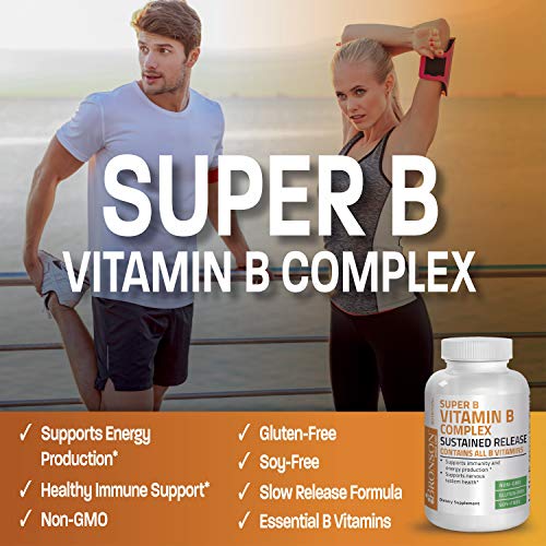 Bronson Super B Complex Slow Release Vitamins 100 Tablets