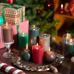 Taupe Gray Dripless Pillar Candle Set of 3