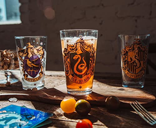Harry Potter House Crests Pint Glass Set of 4