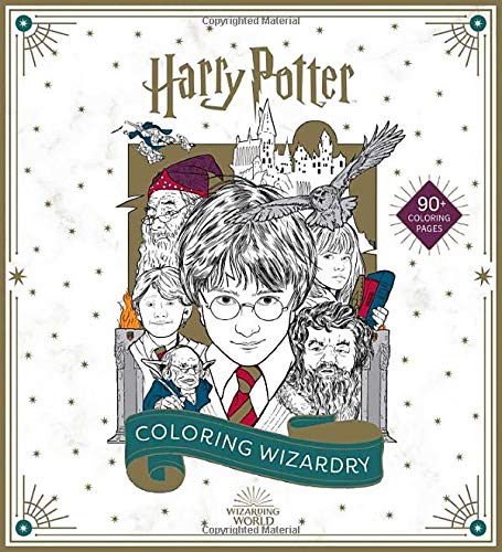 Harry Potter Coloring Books Set - Bundle with Decal
