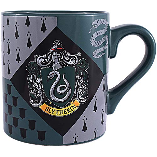 Slytherin House Crest Ceramic Mug - 14 oz