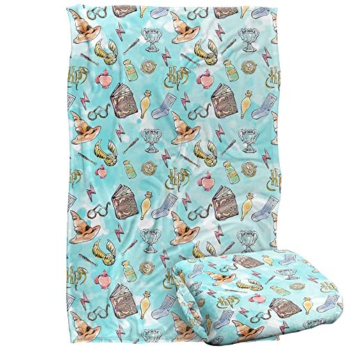 Harry Potter Water Color Super Soft Throw Blanket
