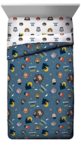 Hogwarts Is My Home Twin Bed Set - Blue