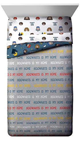 Hogwarts Is My Home Twin Bed Set - Blue