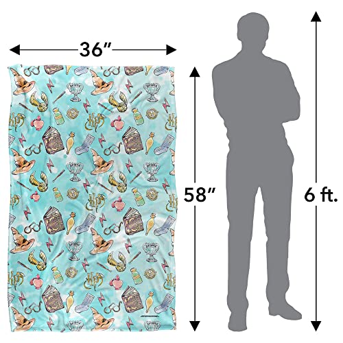 Harry Potter Water Color Super Soft Throw Blanket