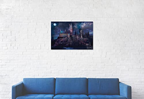 Hogwarts By Night Harry Potter Movie Poster