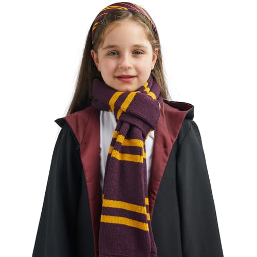 Classic Striped Witch Scarf for Halloween Fun