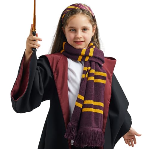 Classic Striped Witch Scarf for Halloween Fun
