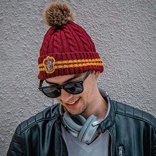 Gryffindor Beanie with Pom Pom - Harry Potter