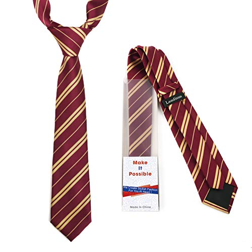 Maroon Satin Harry Potter Cosplay Tie for Ages 7+