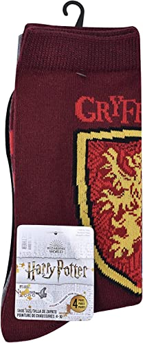 Harry Potter Hogwarts House Crests Women's Socks Set