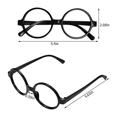 Wizard Glasses and Striped Scarf for Cosplay