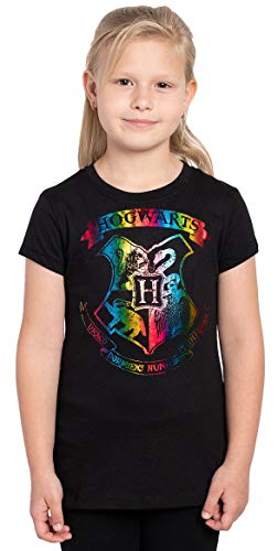 Harry Potter Hogwarts Girls Black T-Shirt 4-16