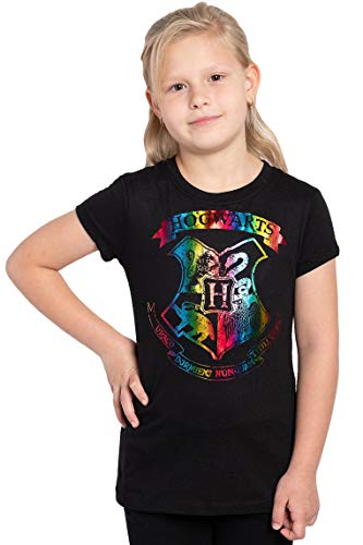 Harry Potter Hogwarts Girls Black T-Shirt 4-16