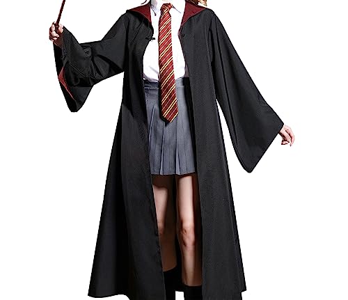 Wizard and Witch Hooded Cape Costume Set