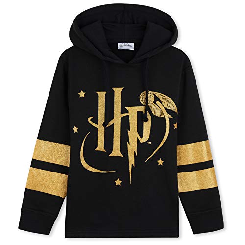 Hogwarts Zip Up Hoodie for Girls - Black/Gold/Red