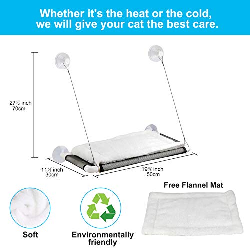 Bengal Cat Window Perch with Fleece Blanket