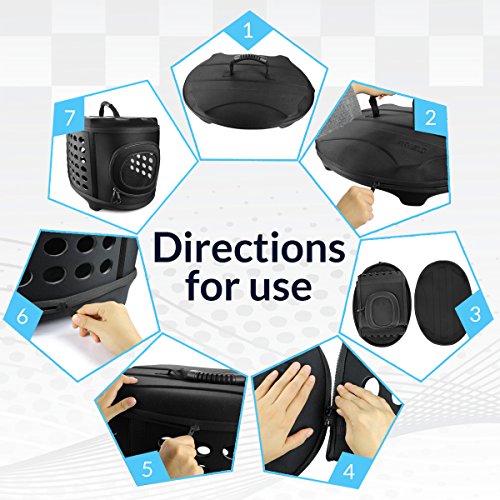 Large 23-Inch Hard Cover Pet Carrier for Cats