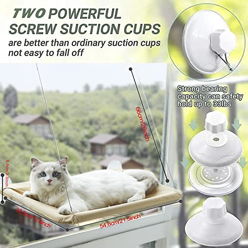 Bengal Cat Window Perch Hammock with Suction Cups