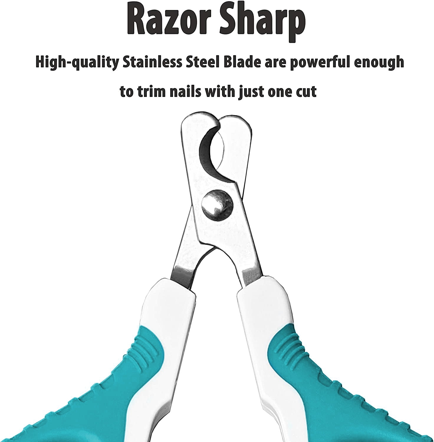 BIMZUC Stainless Steel Cat Nail Clippers - Blue