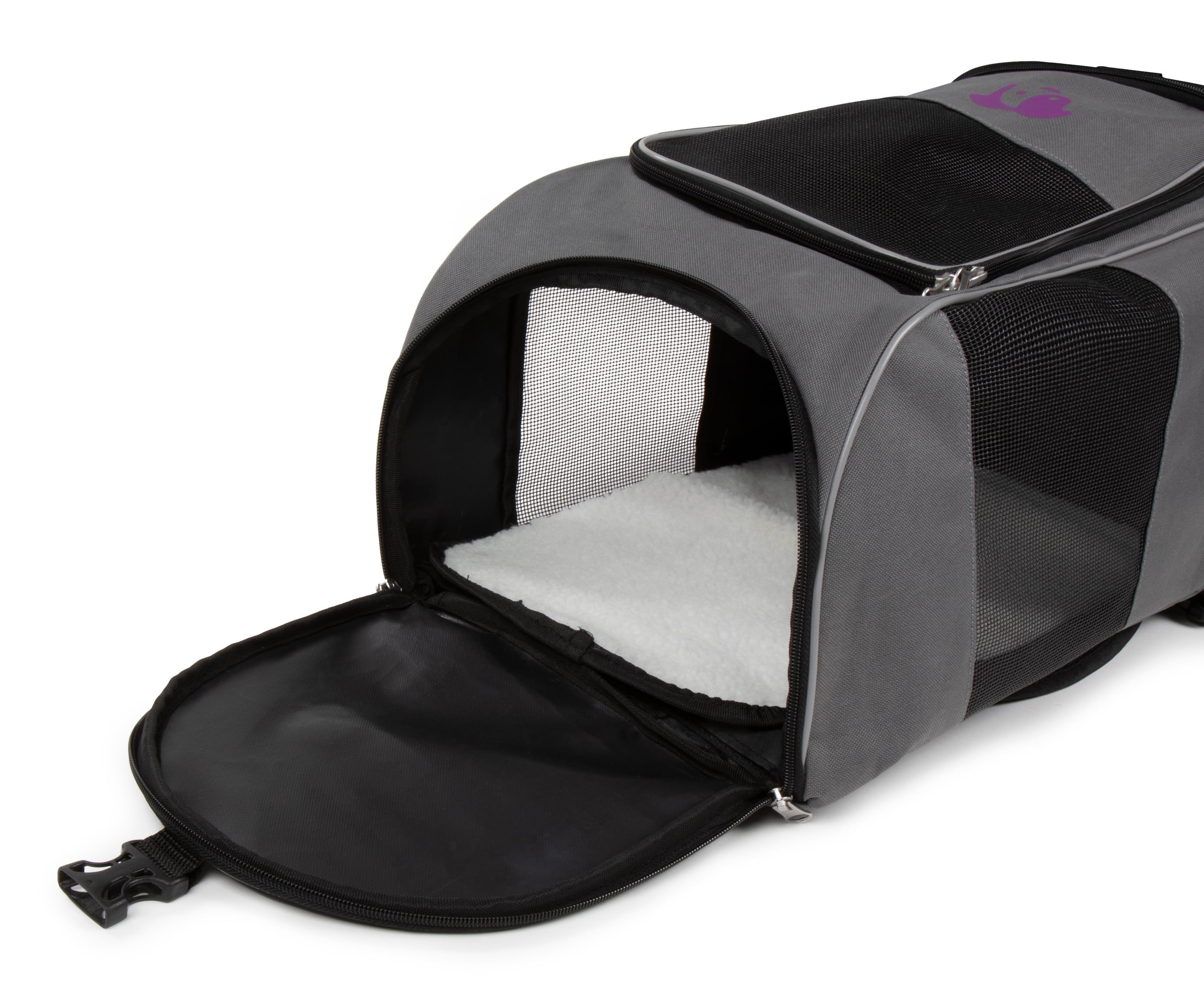 2-in-1 Bengal Cat Travel Backpack Carrier, Gray