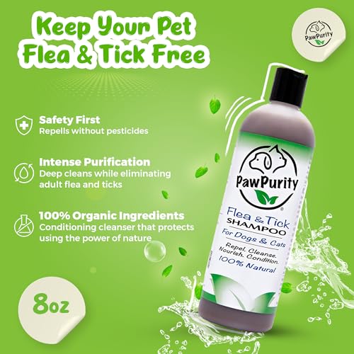PawPurity Natural Flea/Tick Shampoo for Cats
