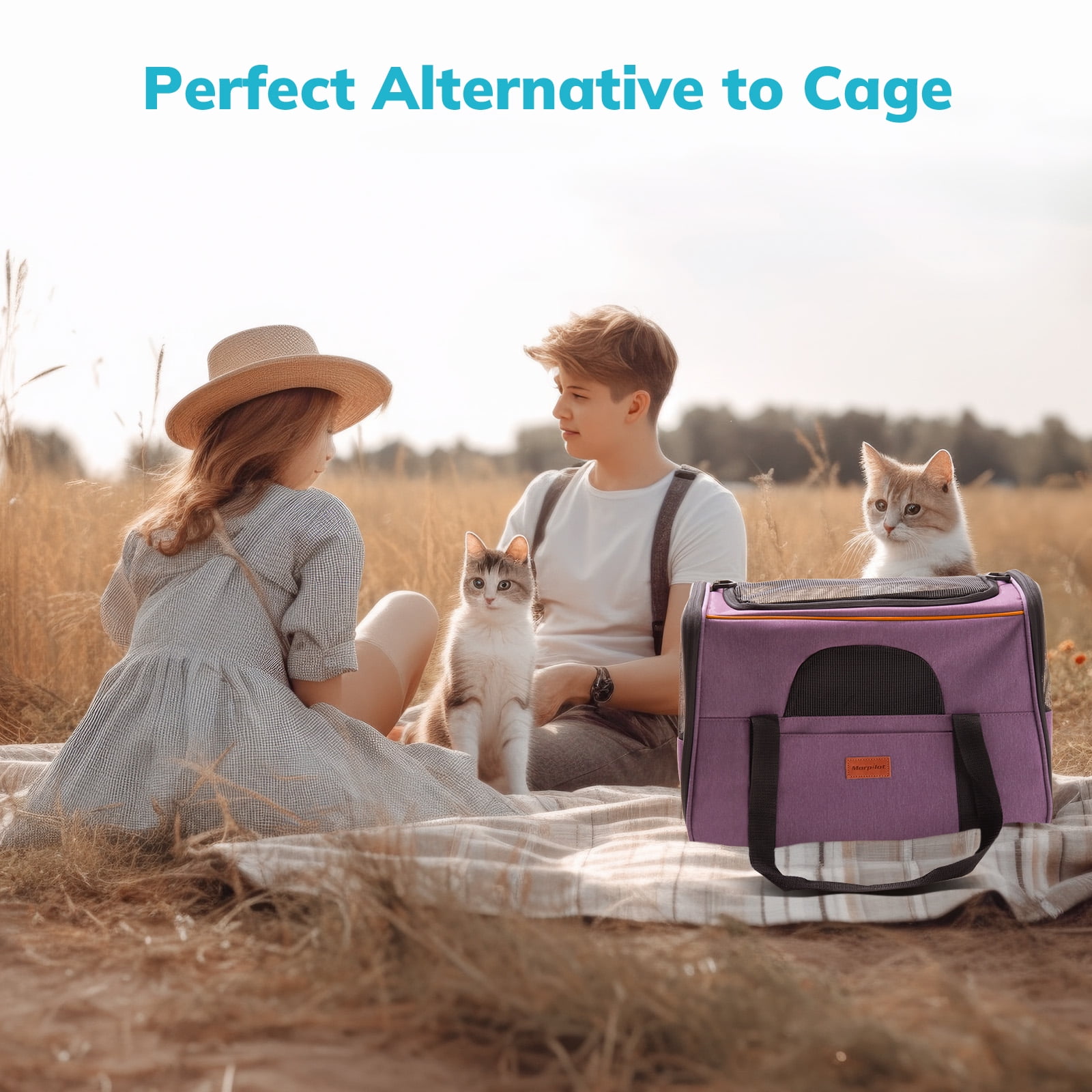 MORPILOT Extra Large Soft Sided Cat Carrier