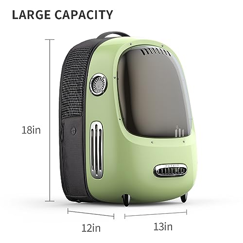 Ventilated Pet Backpack Carrier with Fan & Light