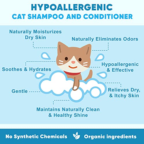 Pawtitas Natural Oatmeal Shampoo for Bengal Cats