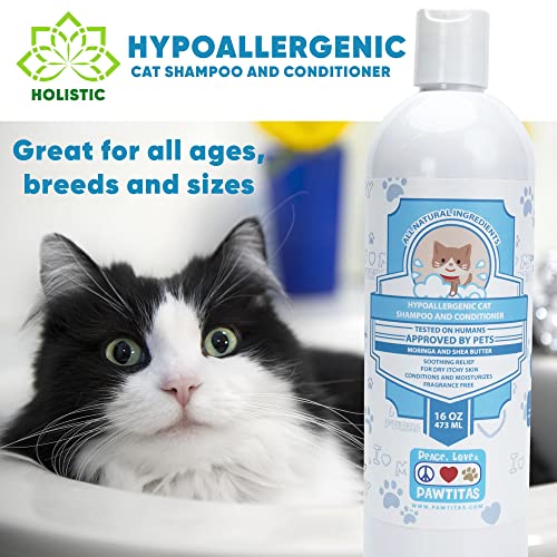 Pawtitas Natural Oatmeal Shampoo for Bengal Cats