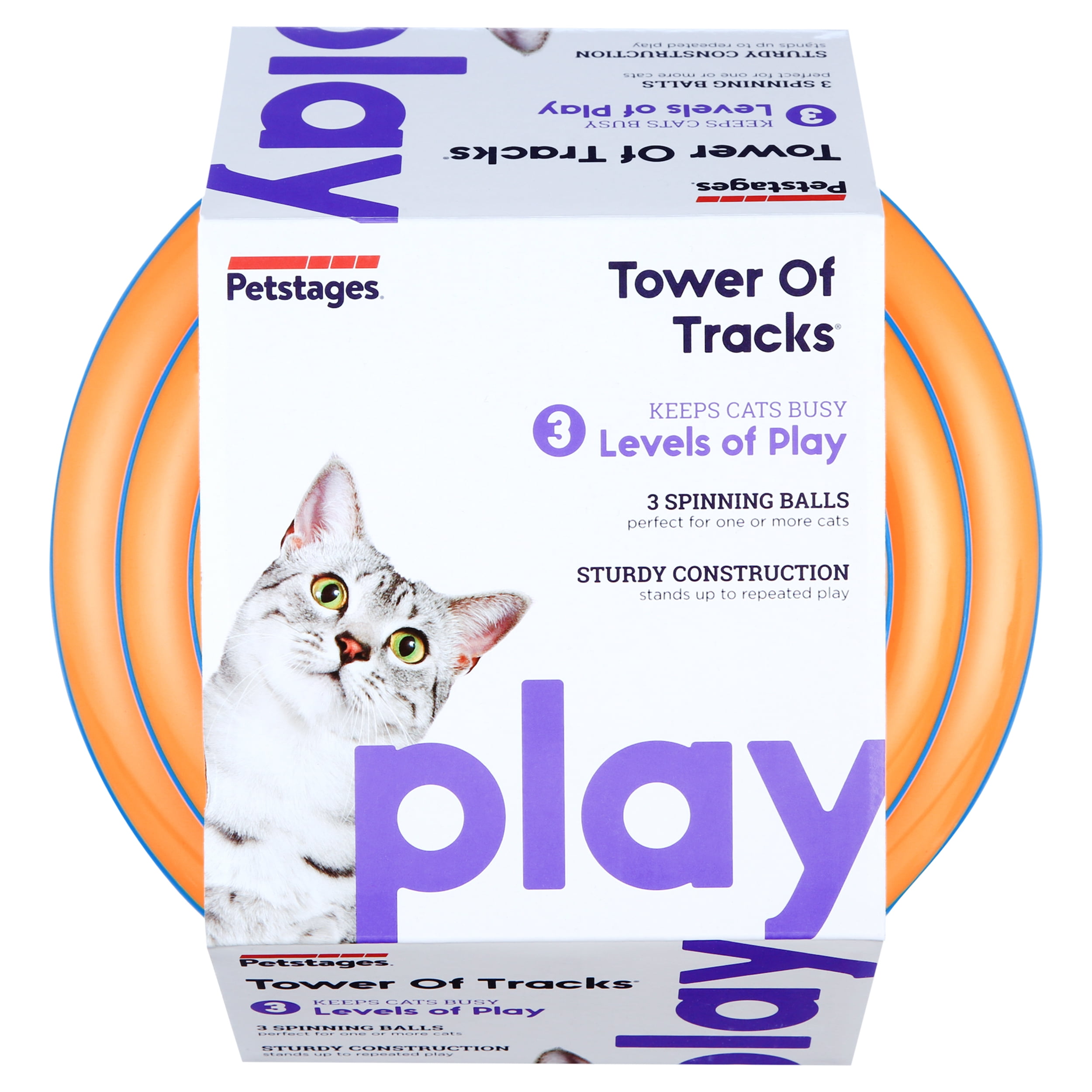Petstages Interactive Cat Toy Tower of Tracks