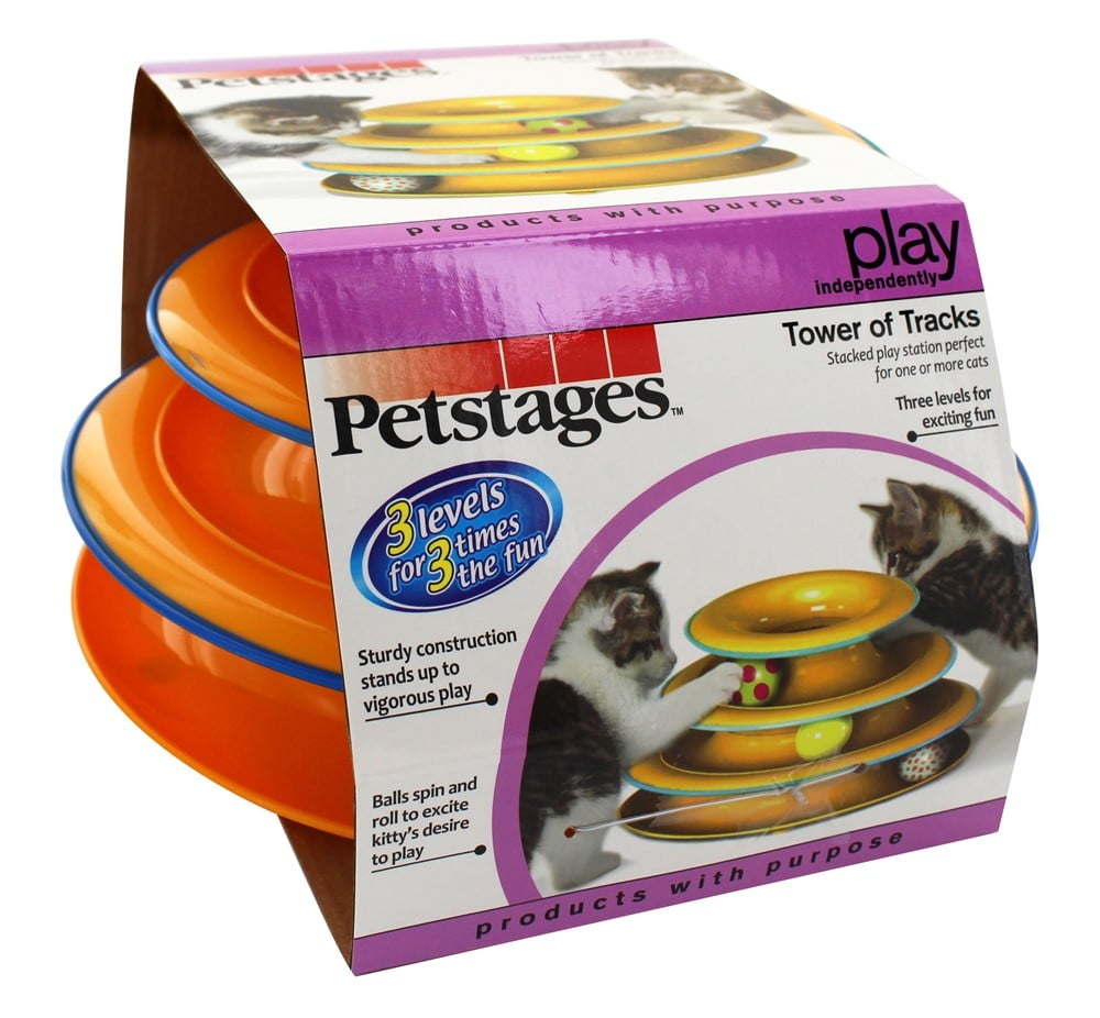 Petstages Interactive Cat Toy Tower of Tracks