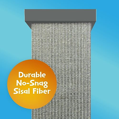 Large Gray Scratching Post for Bengal Cats