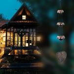 Copper Leaf Temple Wind Chime with 3 Bells