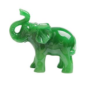 Jade Green Feng Shui Lucky Elephant Figurine