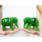 Jade Green Feng Shui Lucky Elephant Figurine