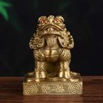 Brass Kirin Kylin Statue for Wealth and Luck