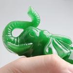 Jade Green Feng Shui Lucky Elephant Figurine