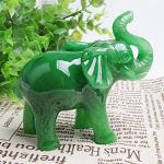 Jade Green Feng Shui Lucky Elephant Figurine
