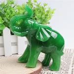 Jade Green Feng Shui Lucky Elephant Figurine