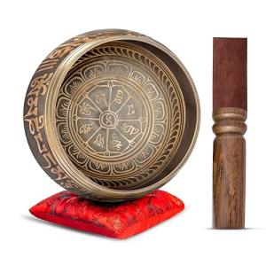 Tibetan Singing Bowl Set for Meditation & Wellness