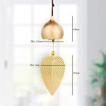 Gold Leaf Feng Shui Luck Bell Wind Chime