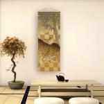 Japanese Tapestry Wall Art - Lucky Symbols Decor