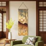 Japanese Tapestry Wall Art - Lucky Symbols Decor