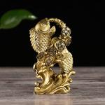 Resin Money Fish Statue for Feng Shui Wealth